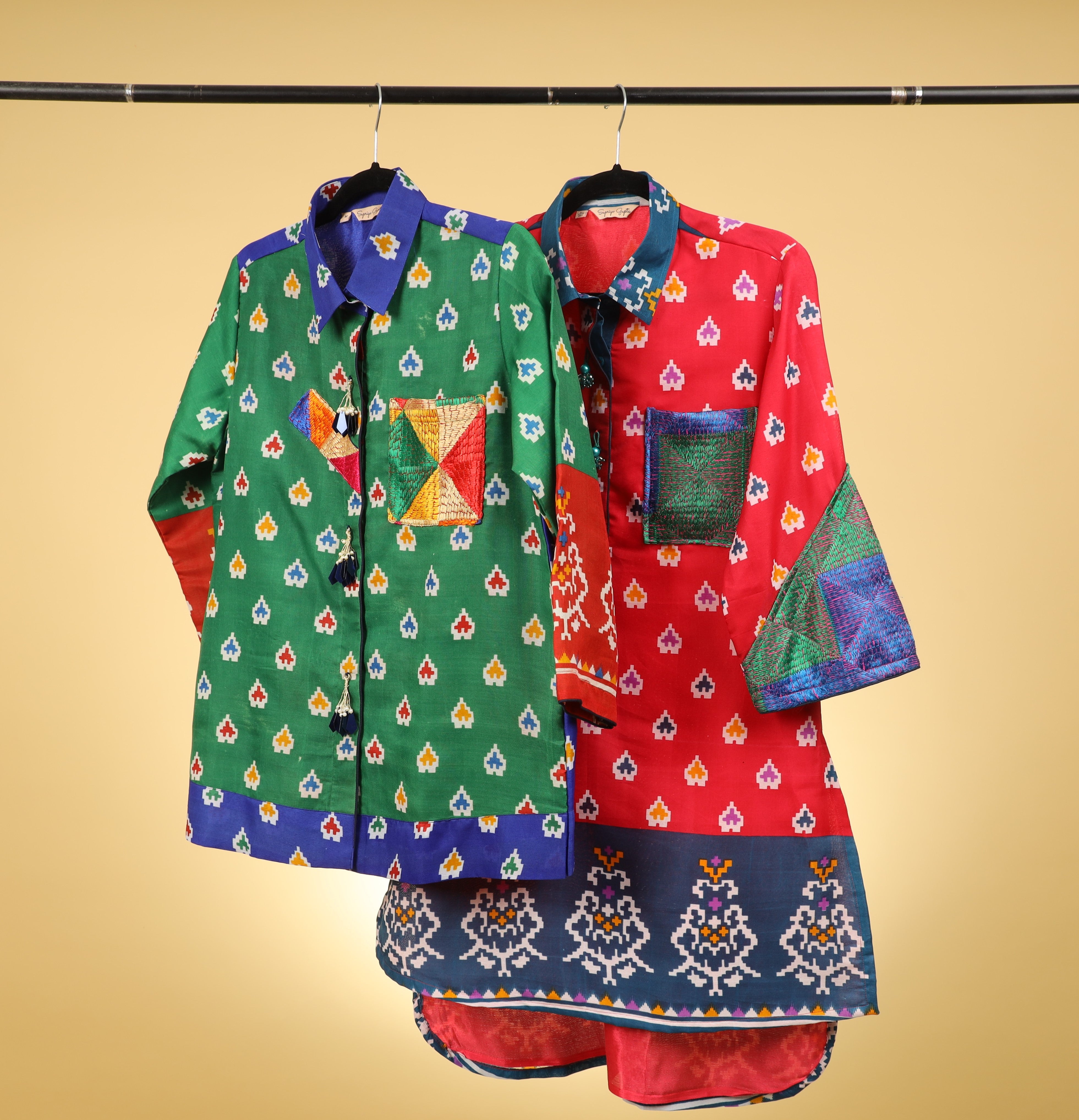 Chanderi Charm Kurta