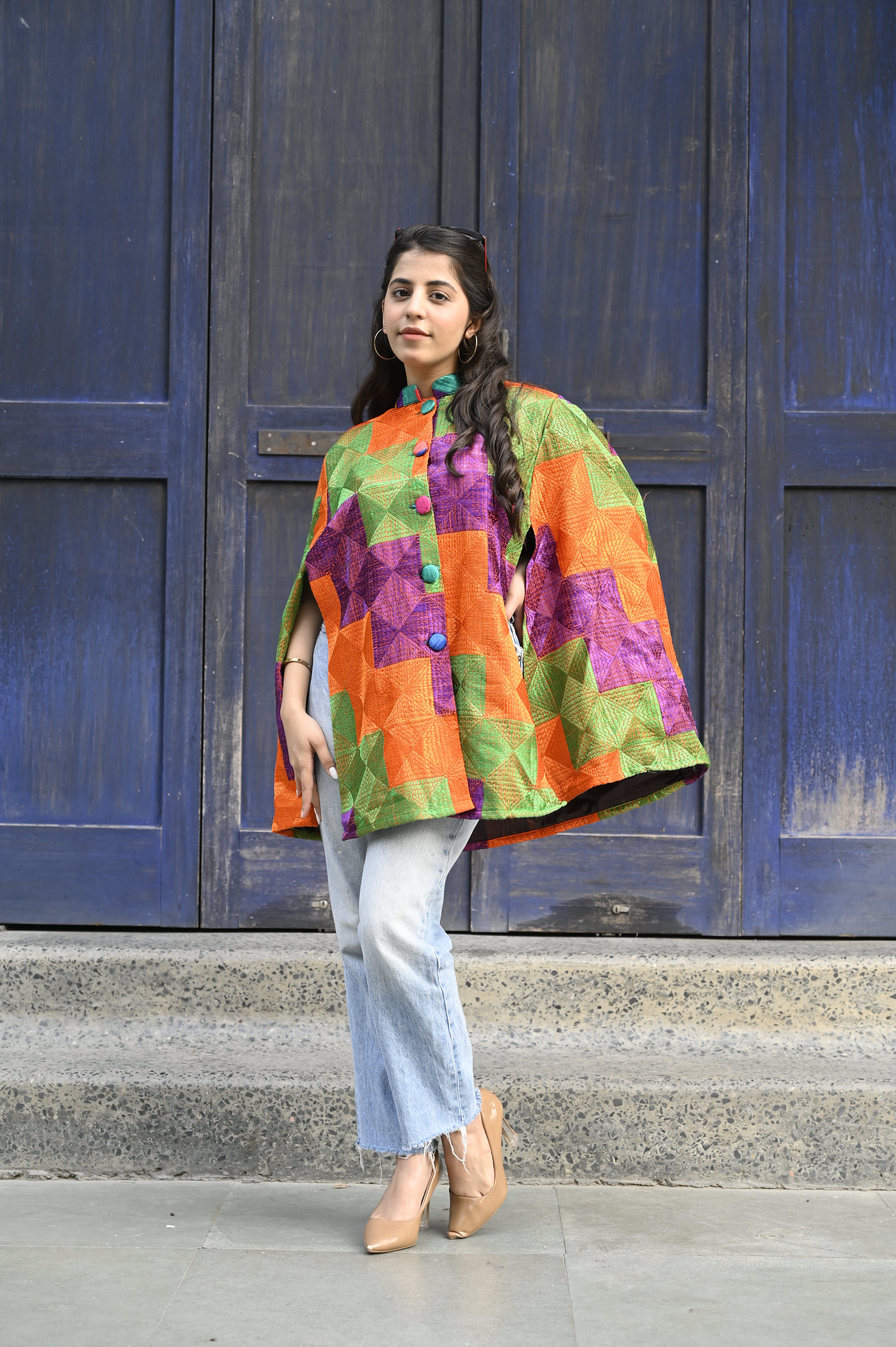 Divine Threads Phulkari Capes