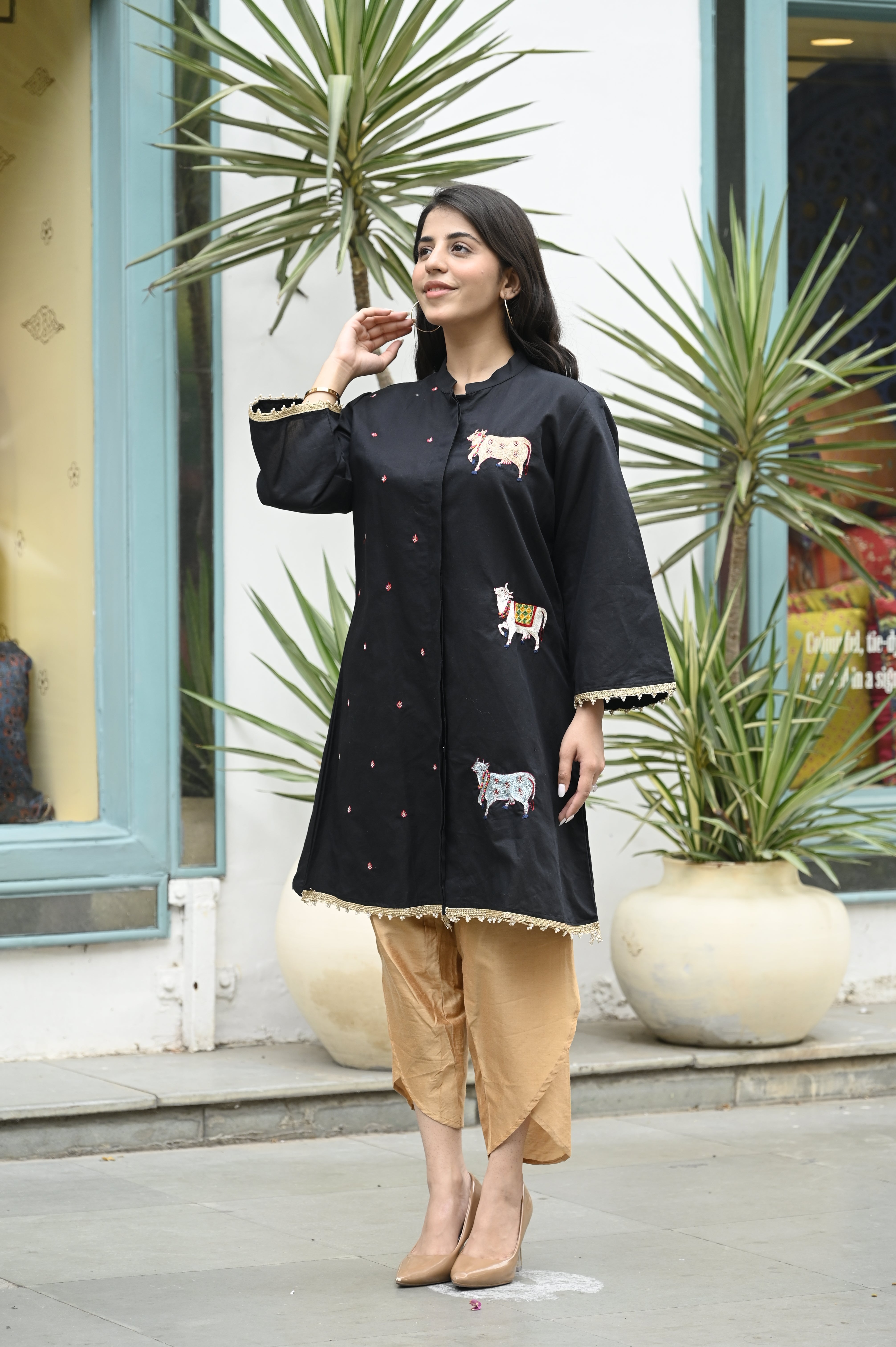 Black Royal Reverie Kurta