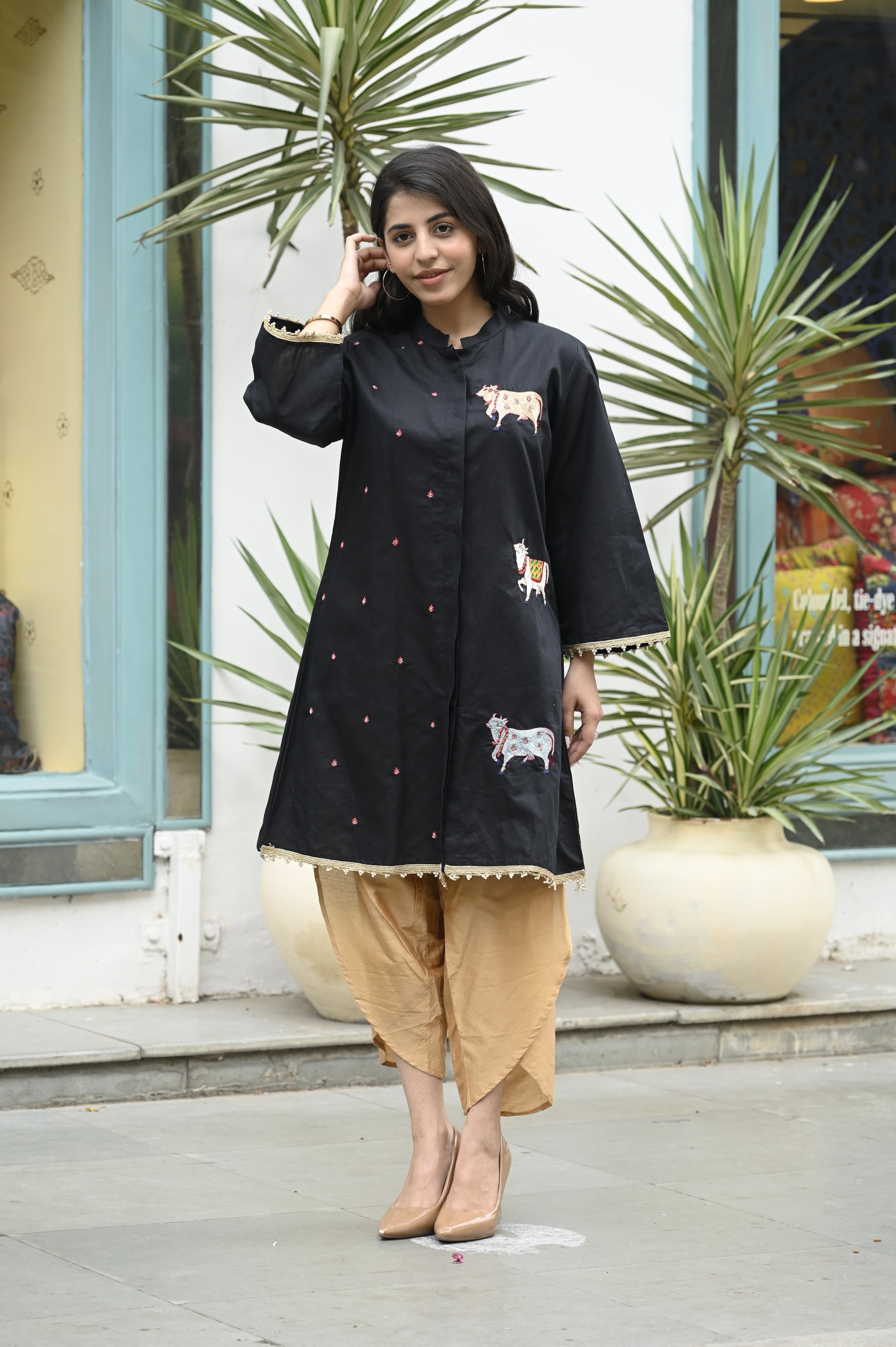 Black Royal Reverie Kurta