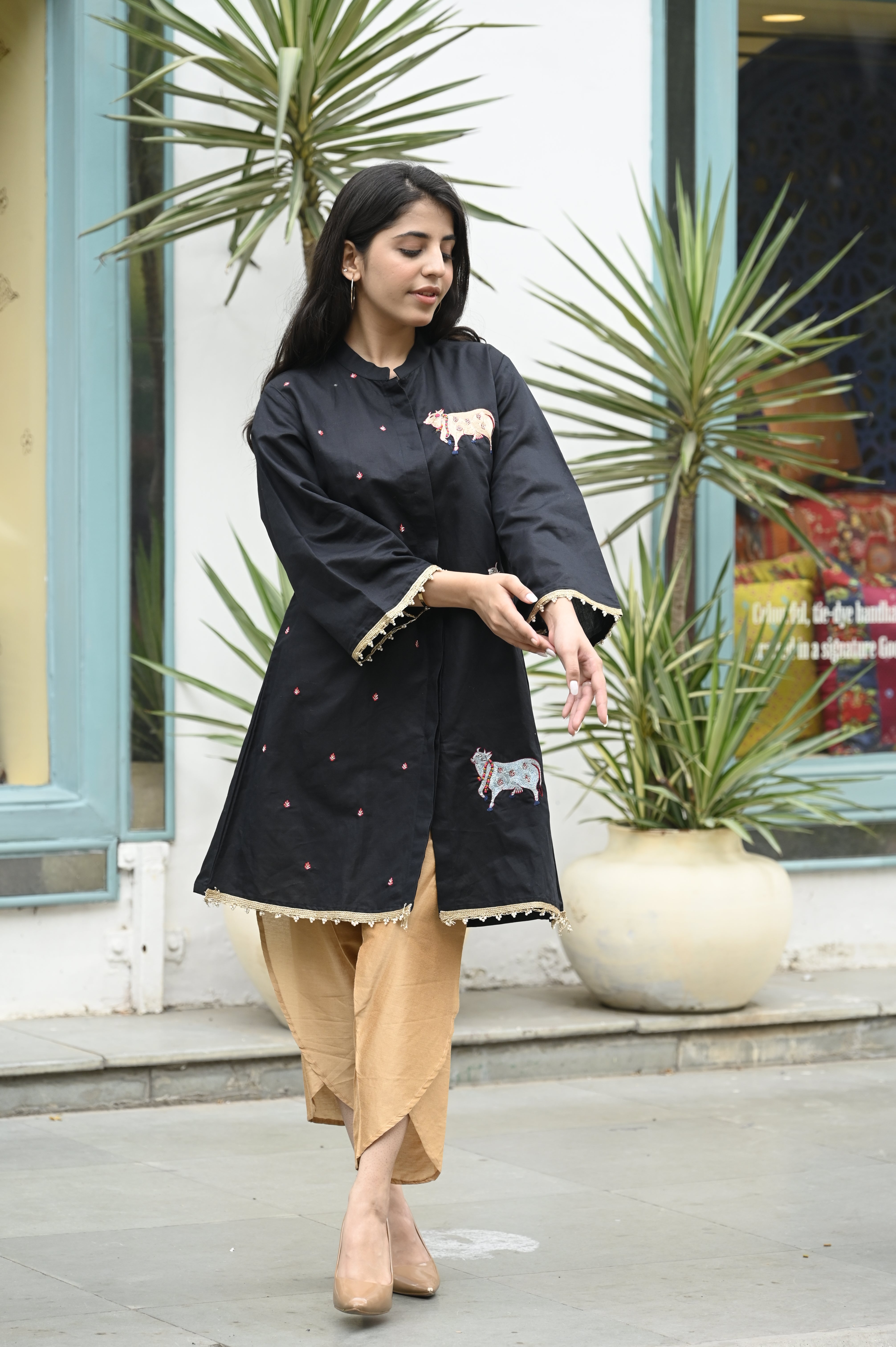 Black Royal Reverie Kurta