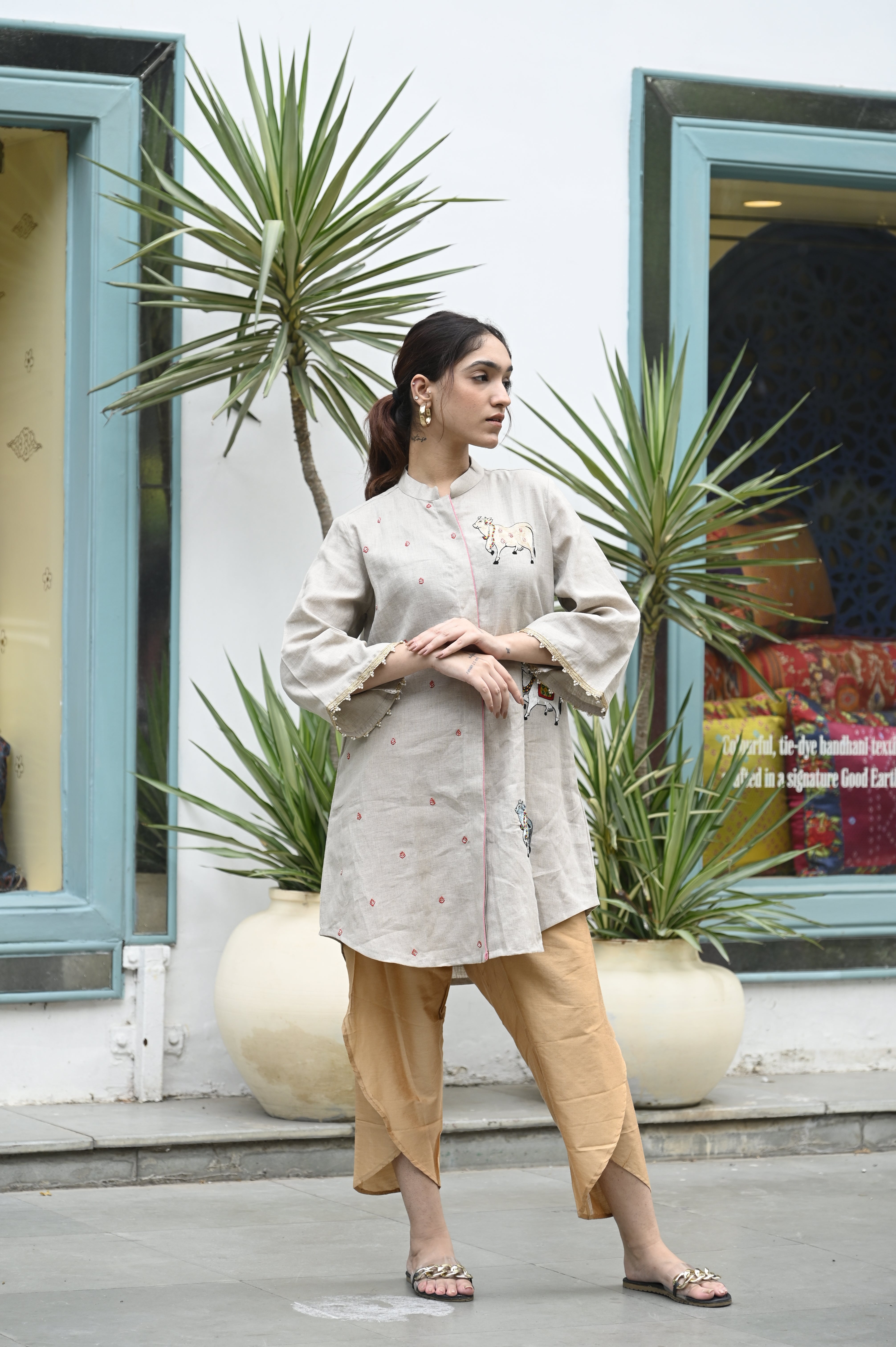 Beige Royal Reverie Kurta