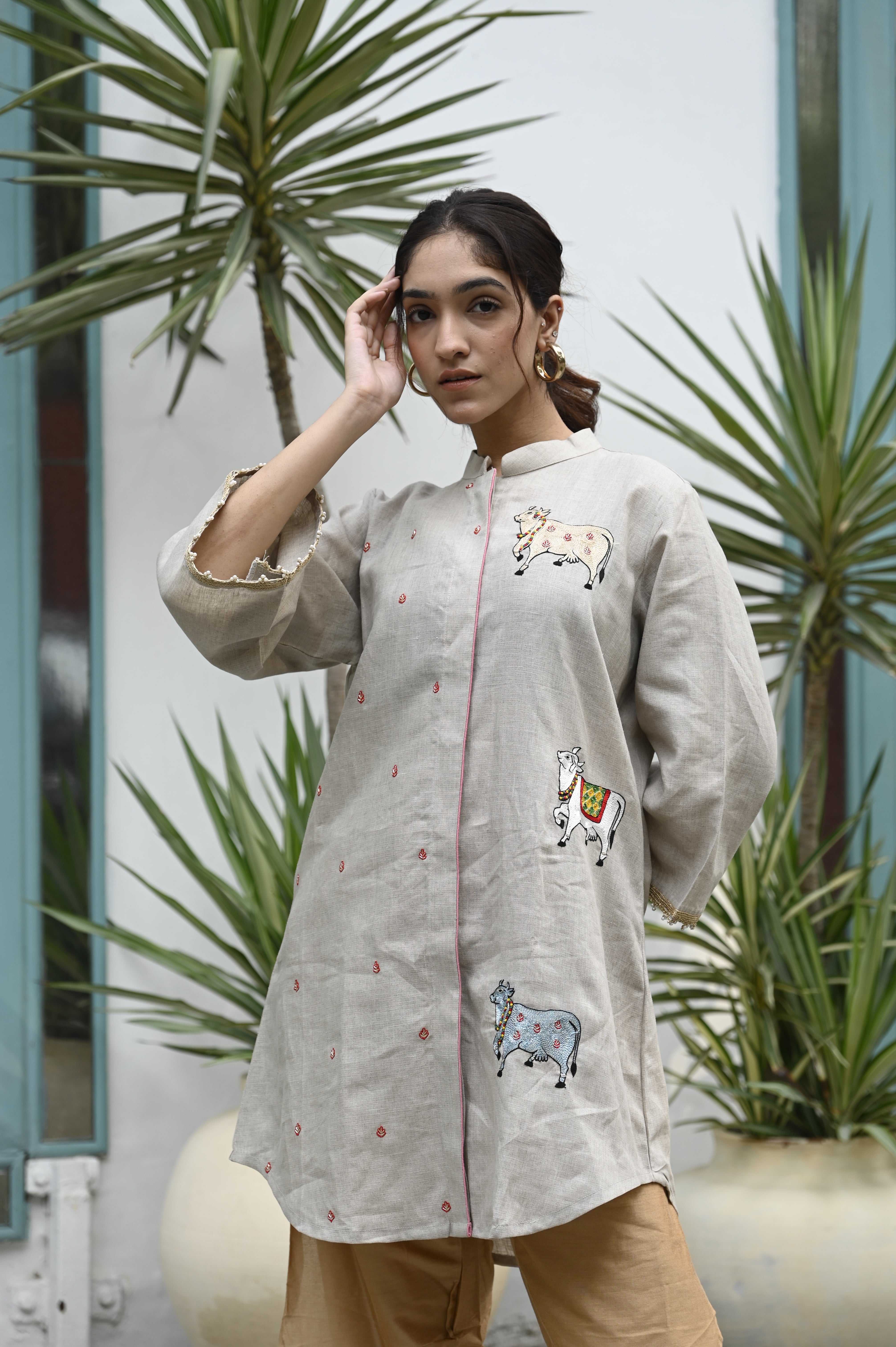 Beige Royal Reverie Kurta