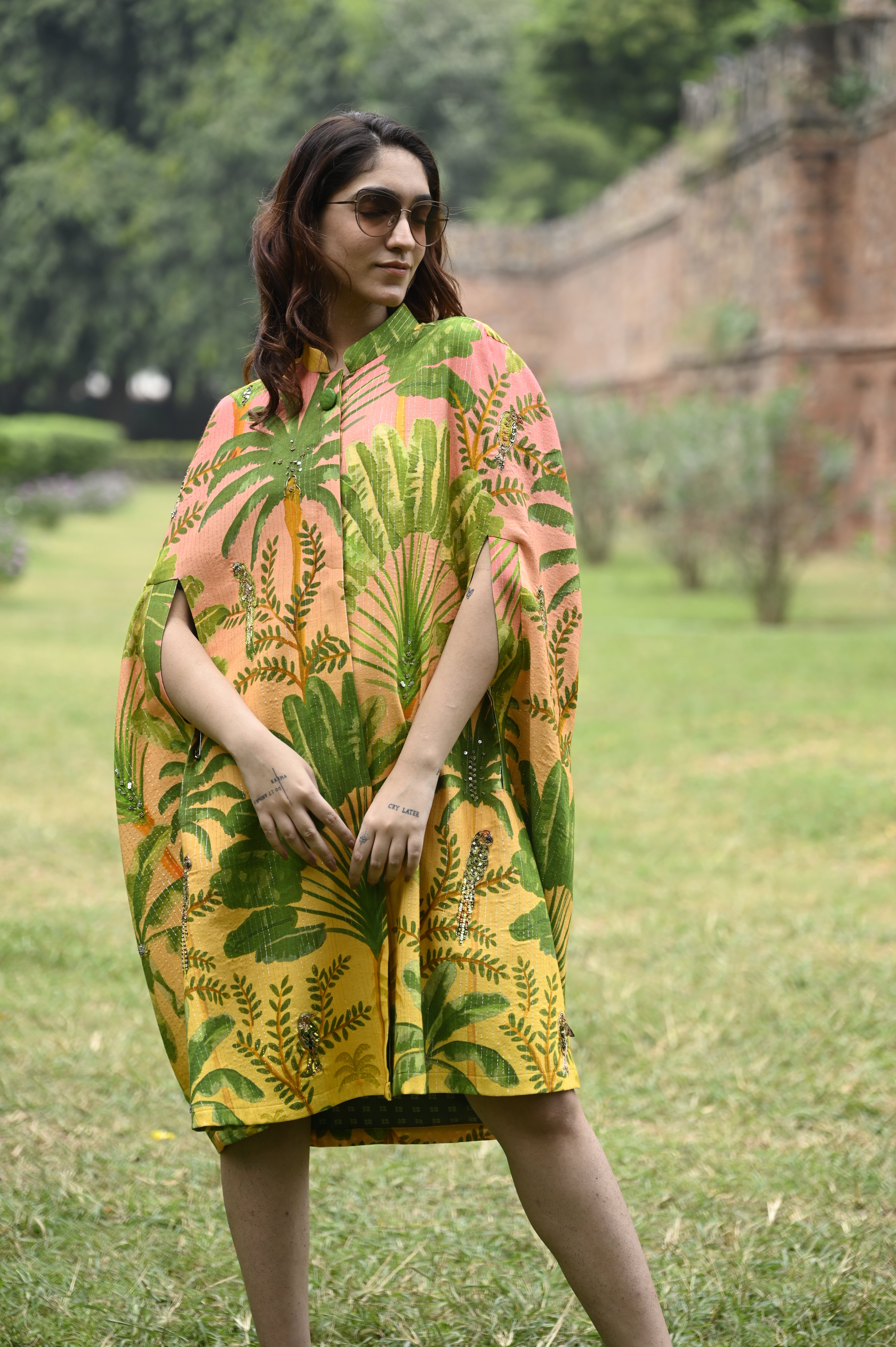 Breezy Blossom Kaftan Dress