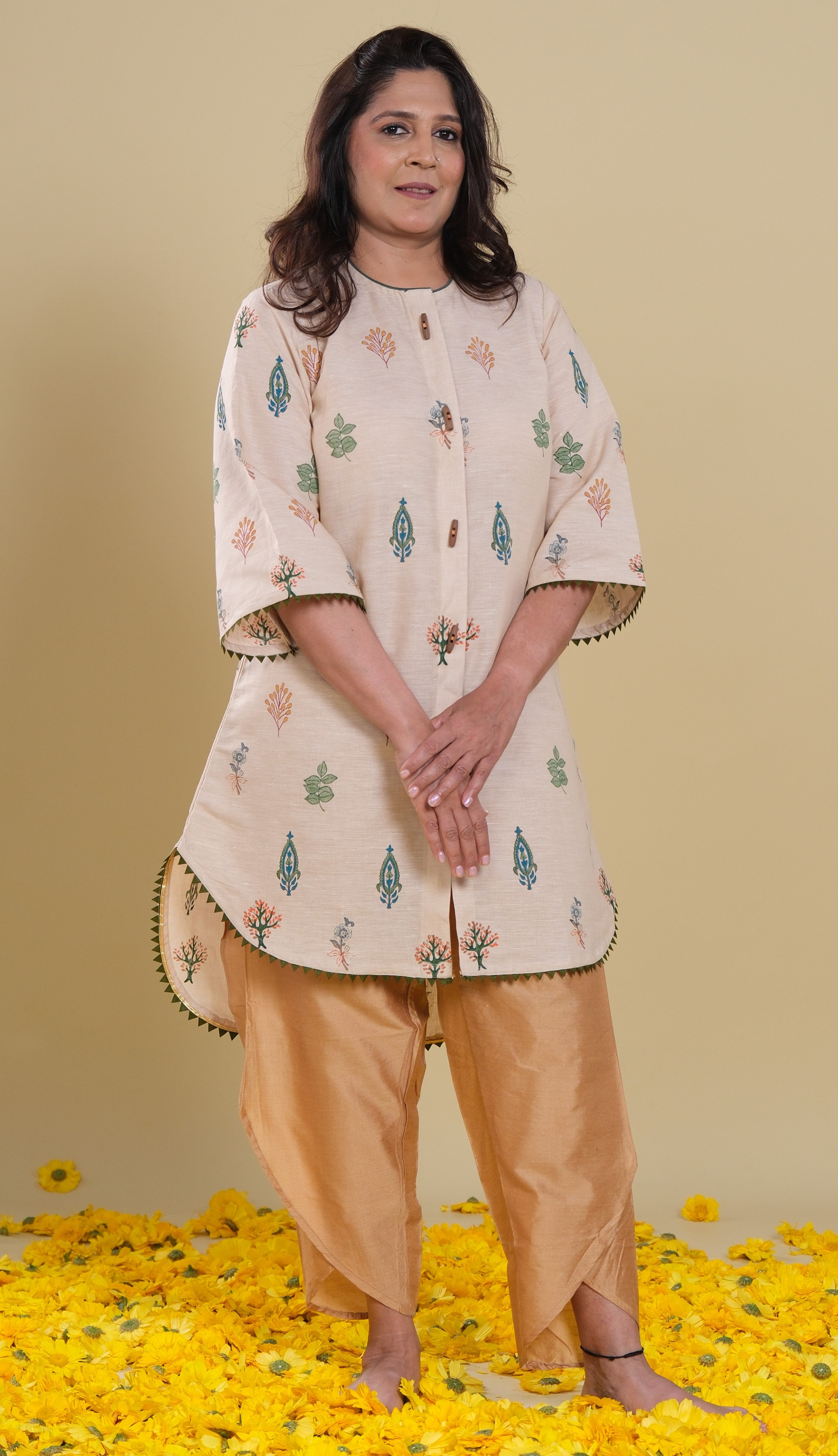 Hand Block Kurta