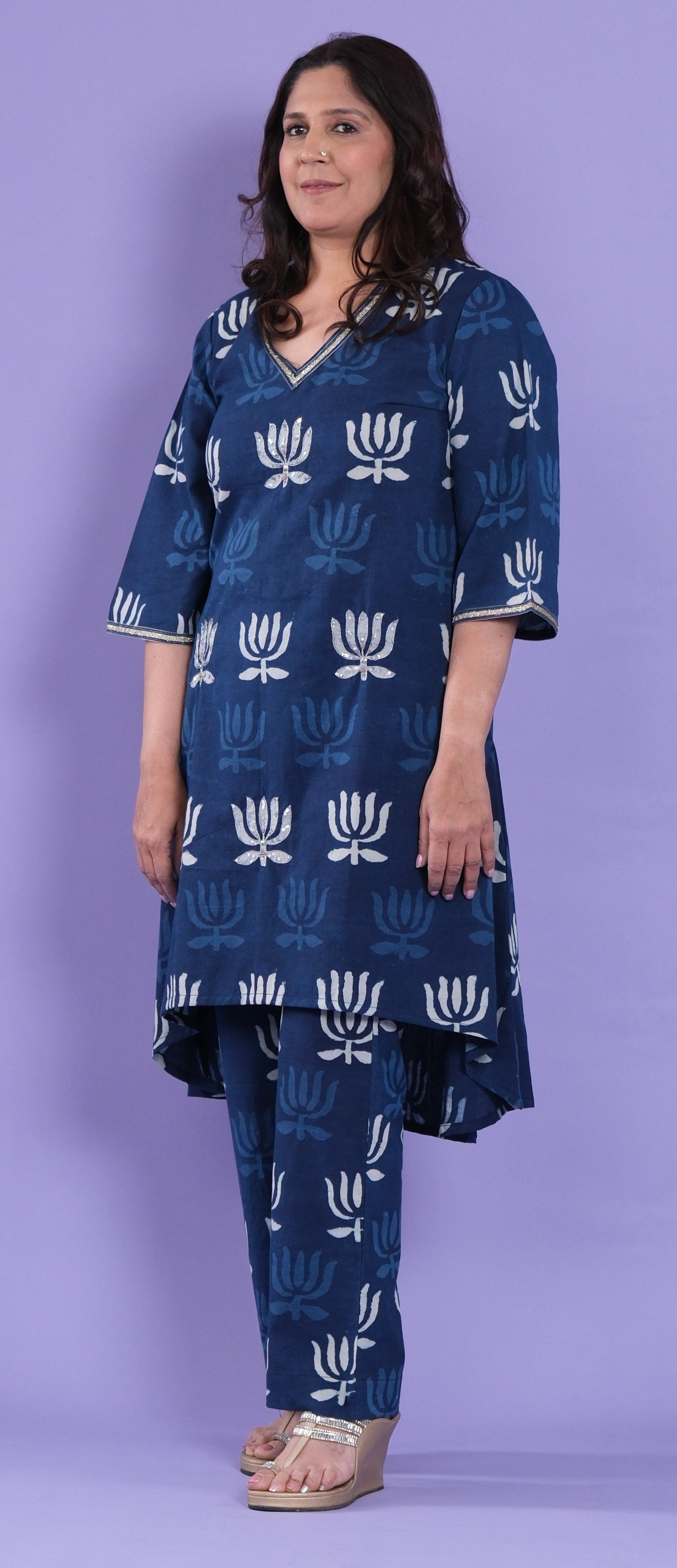 Indigo Essence Kurta Set