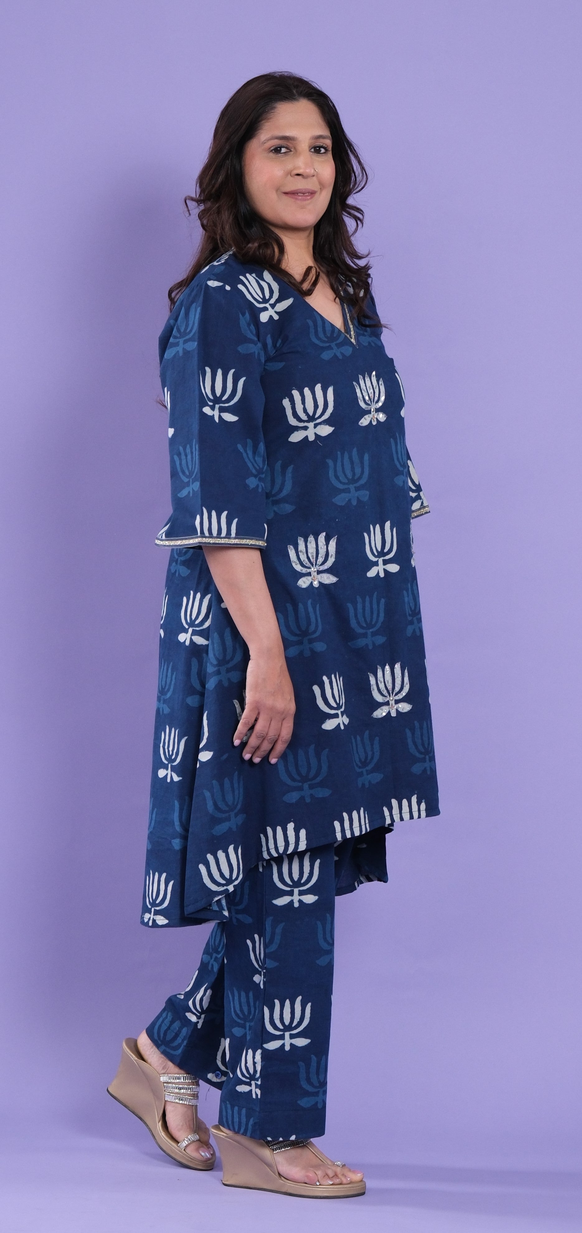 Indigo Essence Kurta Set