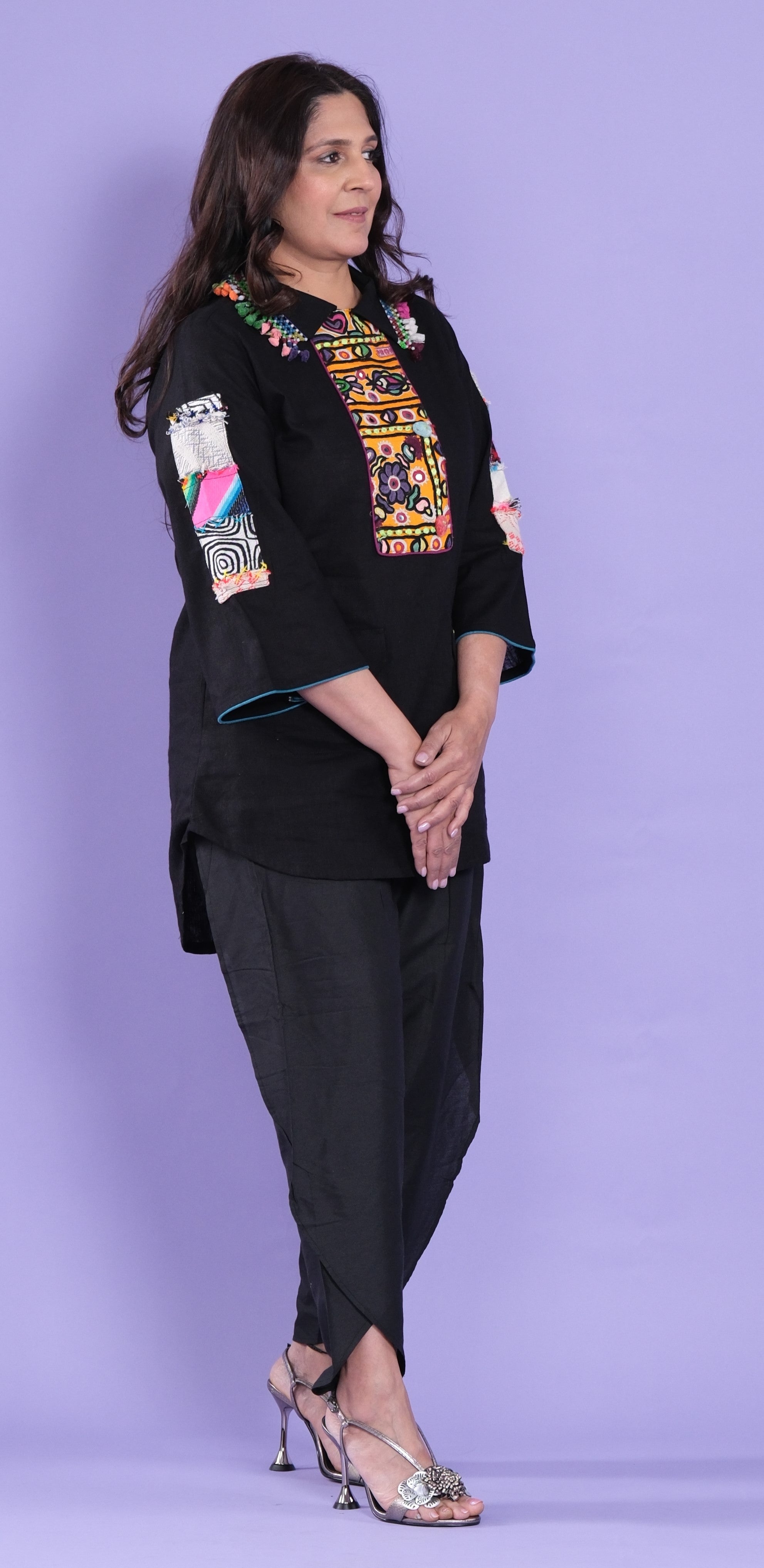 Patch Embellished Kurta