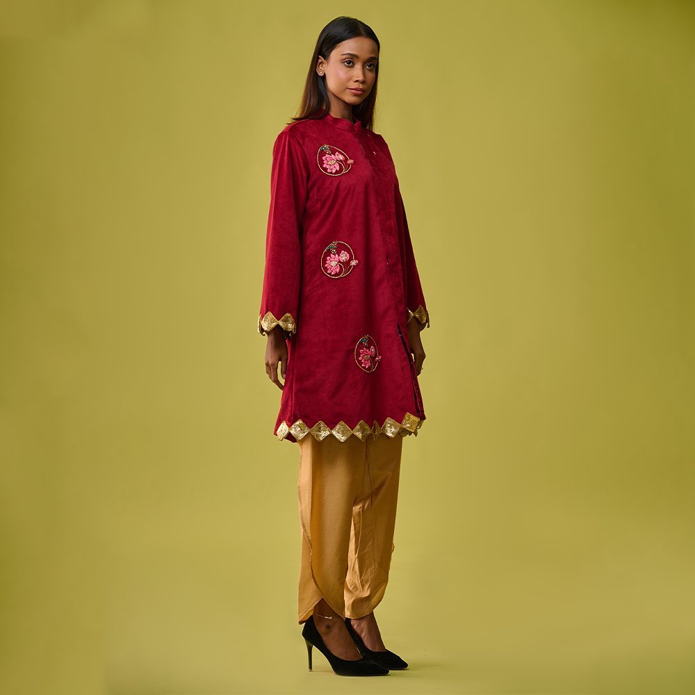 Opulent Lotus Charm Kurta