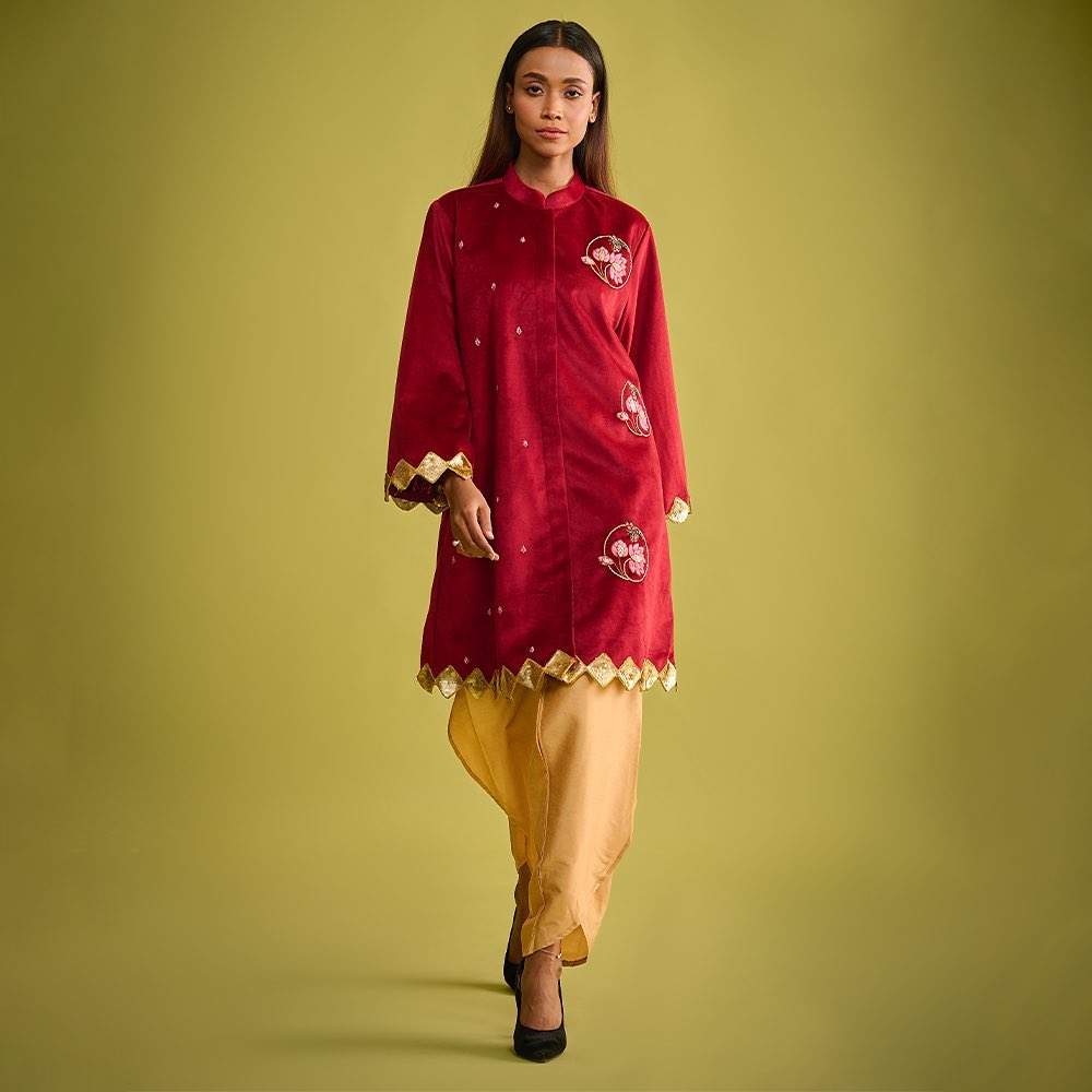 Opulent Lotus Charm Kurta