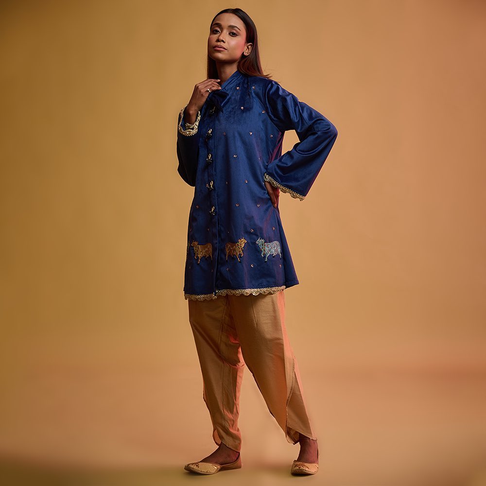 Luxe Velvet Pichwai Kurta